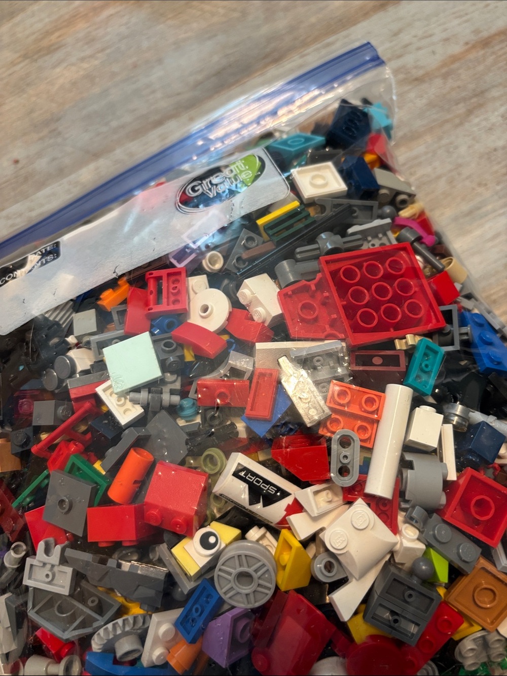 Mixed Small Building Brick Lot - Multi-Color Bag 2lb 10oz (Lot #2) - Picture 6 of 8